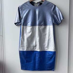 Acne goat leather dress